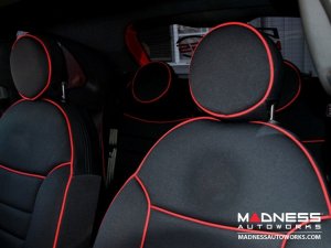 FIAT 500 Seat Covers - Front Seats - Custom Neoprene Design - Sport/ 500T Models